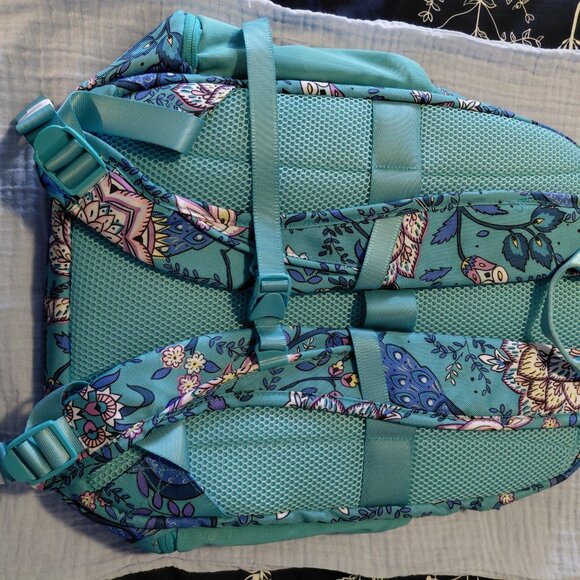 Vera Bradley NWT Teal Floral Design Backpack main image 6